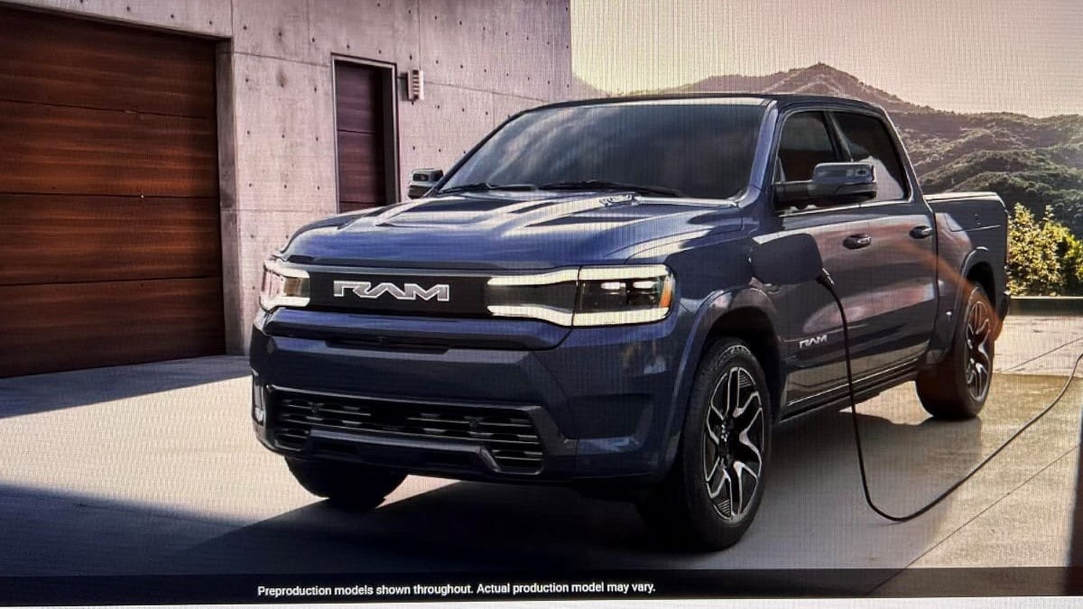 Stellantis Confirms Four Electrified Pickups How 2025 Ram 1500 REV